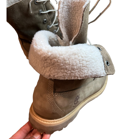 Timberland Women’s Authentic Teddy Fleece Boots / Roll-Top Boots / Size-10W - Picture 8 of 15